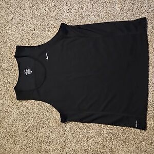 Nike Dri-Fit black mens running tank top
